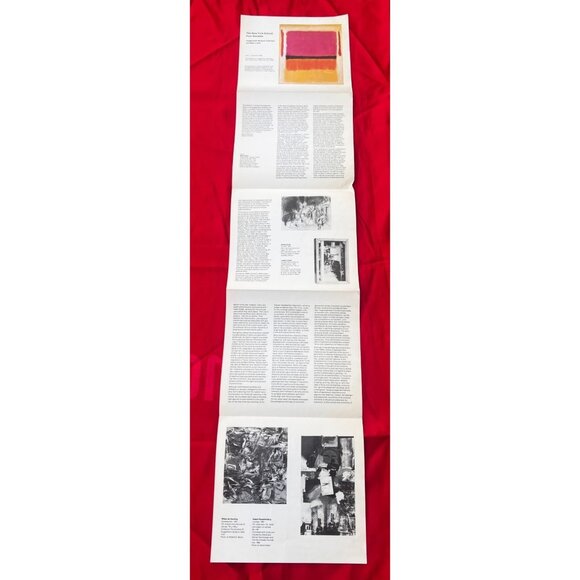 The New York School: Four Decades, Guggenheim Museum 1982 Fold-Out Catalog 40" - Picture 3 of 5